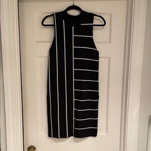 NWT Topshop Navy and White Striped Sleeveless Tunic